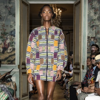 Kenyan fabric meets Haute Couture.